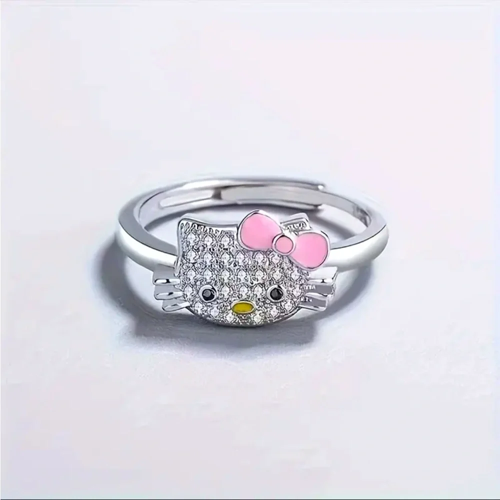 HELLO KITTY OPEN ADJUSTABLE RING-NWT